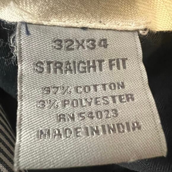 Gap pants men’s 32x34 Straight fit, Flat front Chino cotton/poly blend - Picture 8 of 8